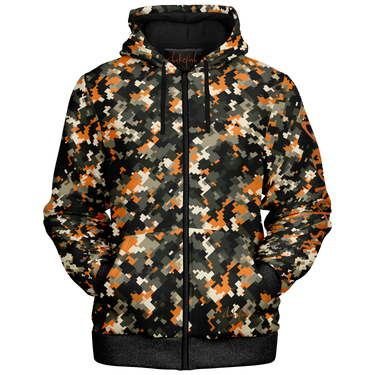 Chokefish™ Microfleece Zip-Up Hoodie Camouflage-016B